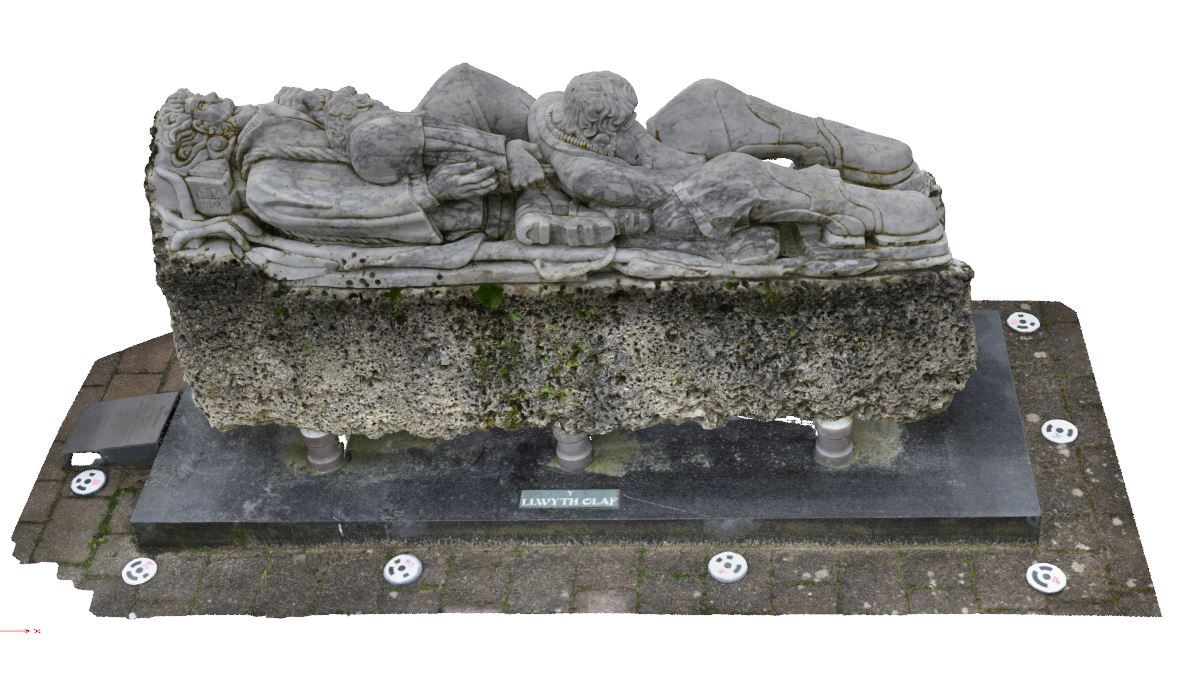 Photogrammetry image of the marble blockl